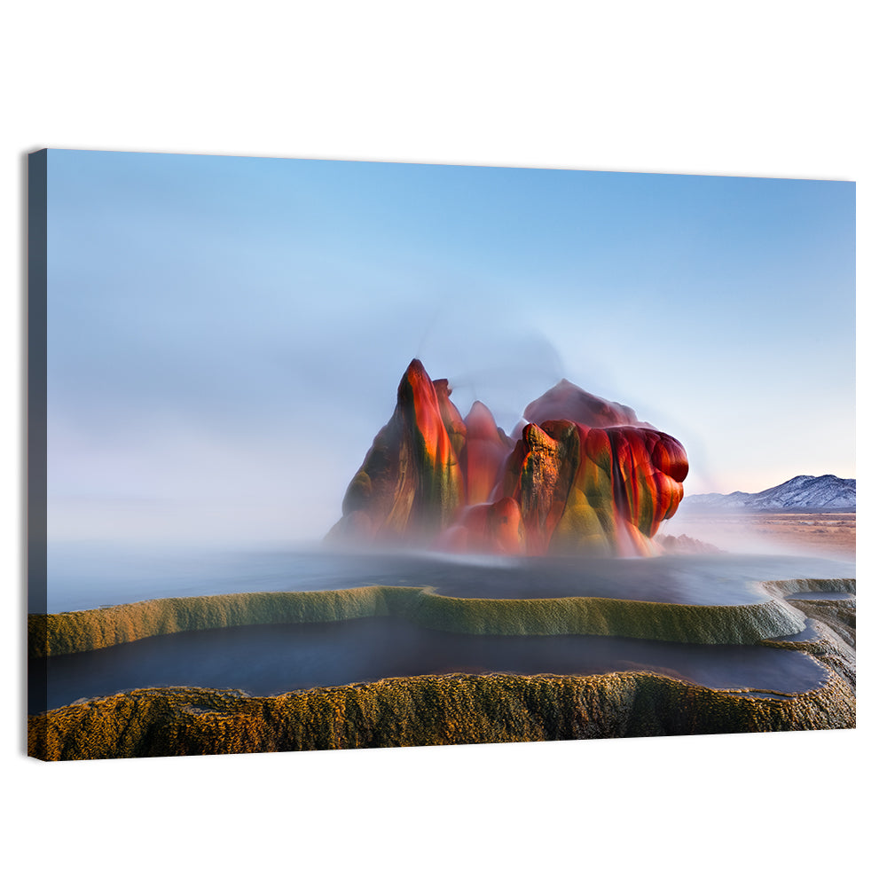 Fly Geyser Nevada Wall Art, canvas print, landscape