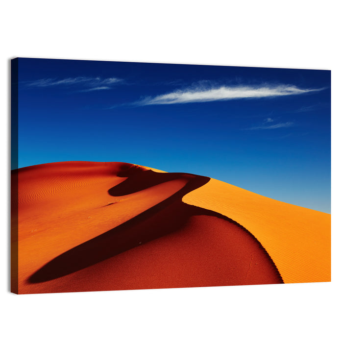 Sahara Dune Shadow Wall Art as a canvas print