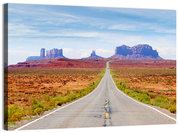 Highway 163 Into Monument Valley Wall Art