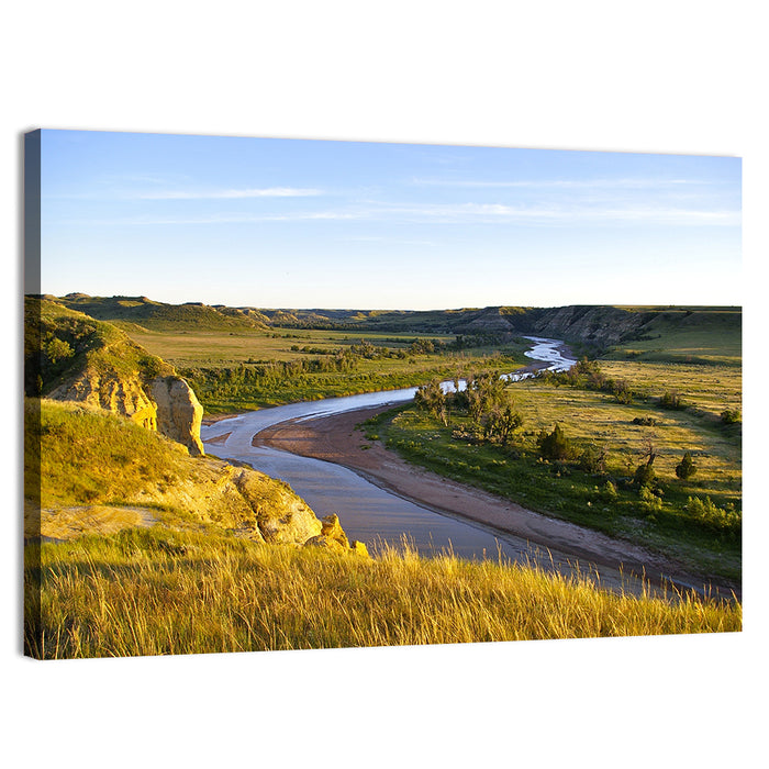 Little Missouri River Wall Art as a canvas print
