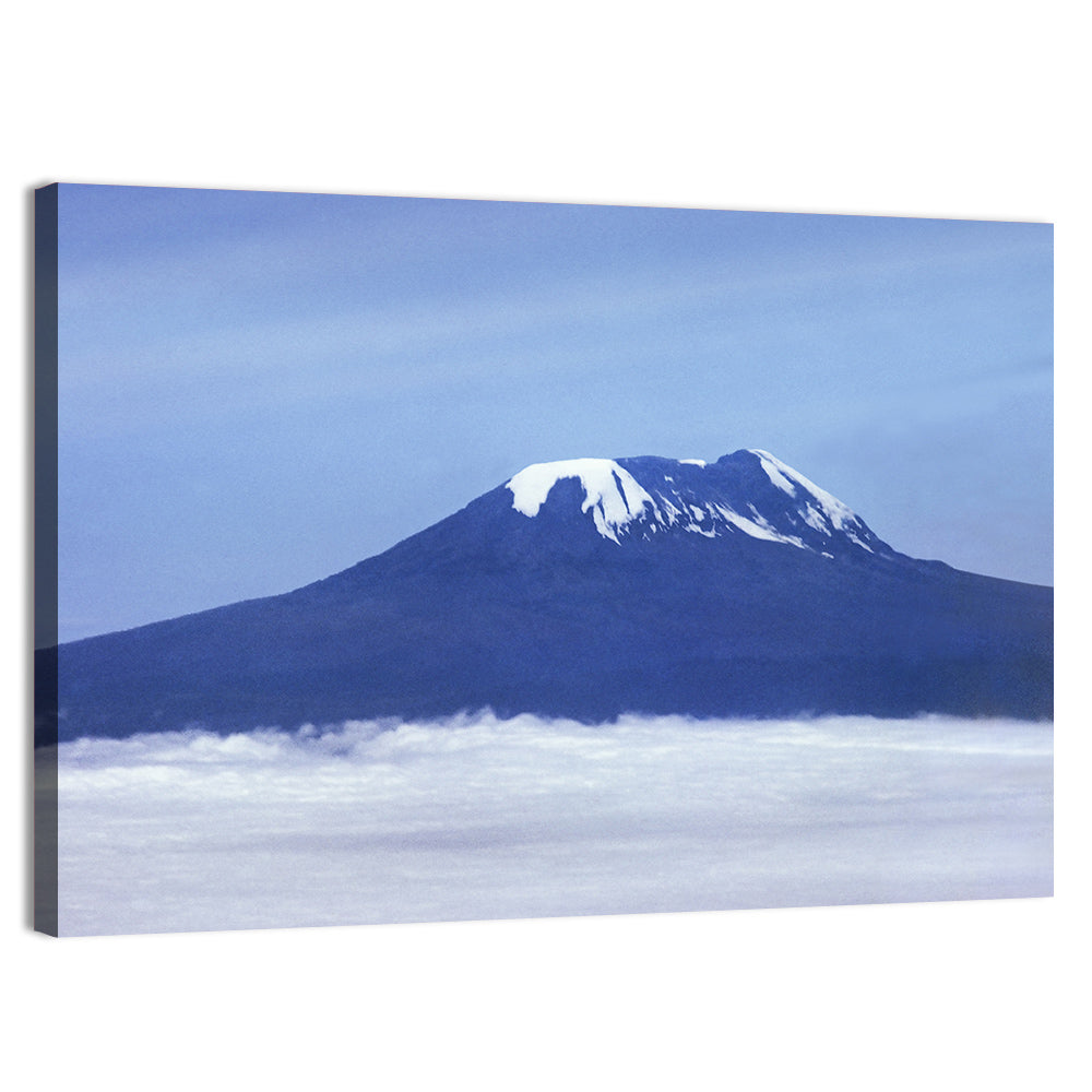Snow-capped Kilimanjaro Wall Art, canvas print, landscape