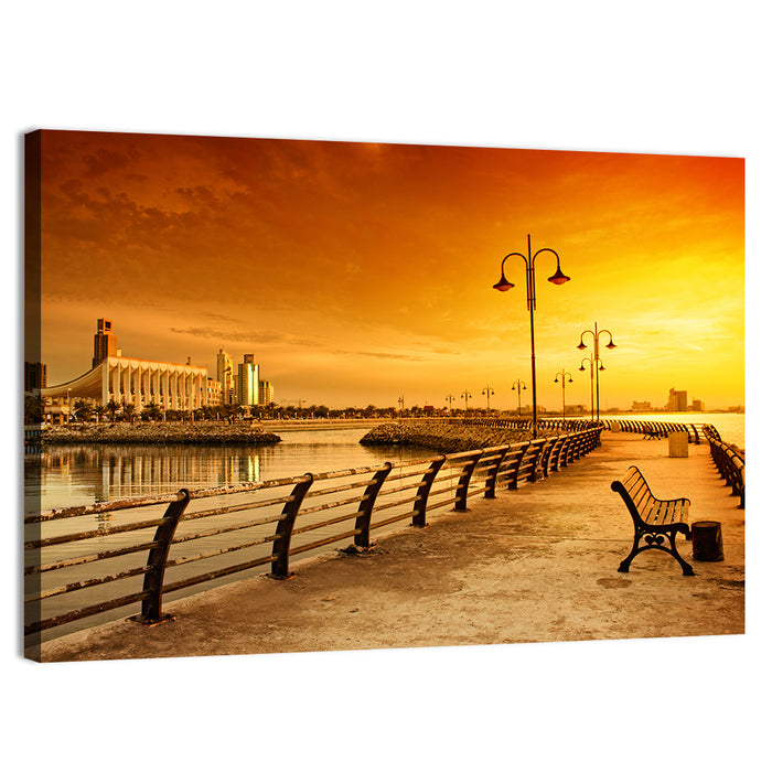 National Assembly at Golden Hour Wall Art as a canvas print