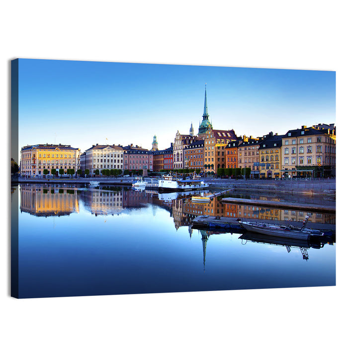 Gamla Stan Stockholm Skyline Wall Art as a canvas print