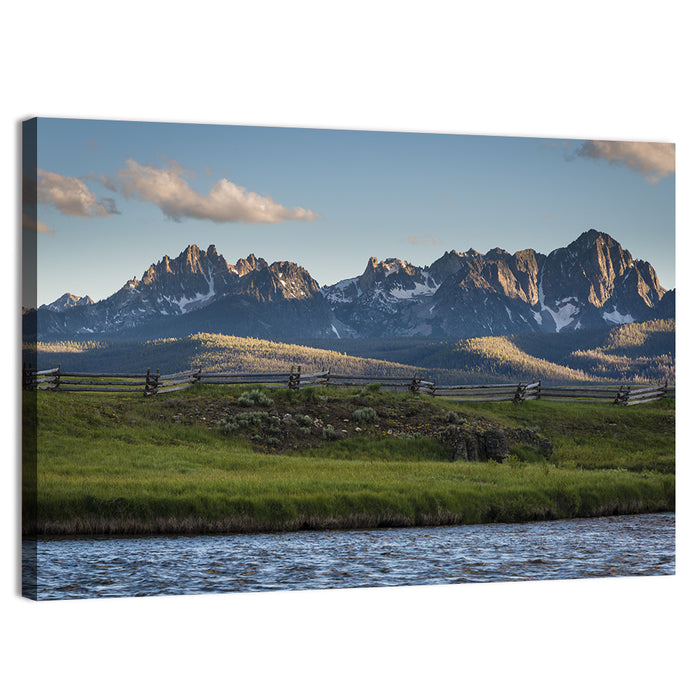 Sawtooth Mountains, Idaho Wall Art as a canvas print