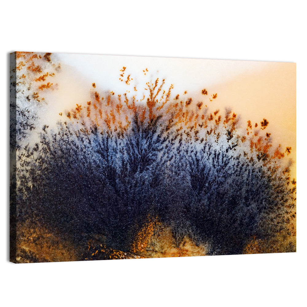 Moss Agate Study Wall Art, canvas print, landscape