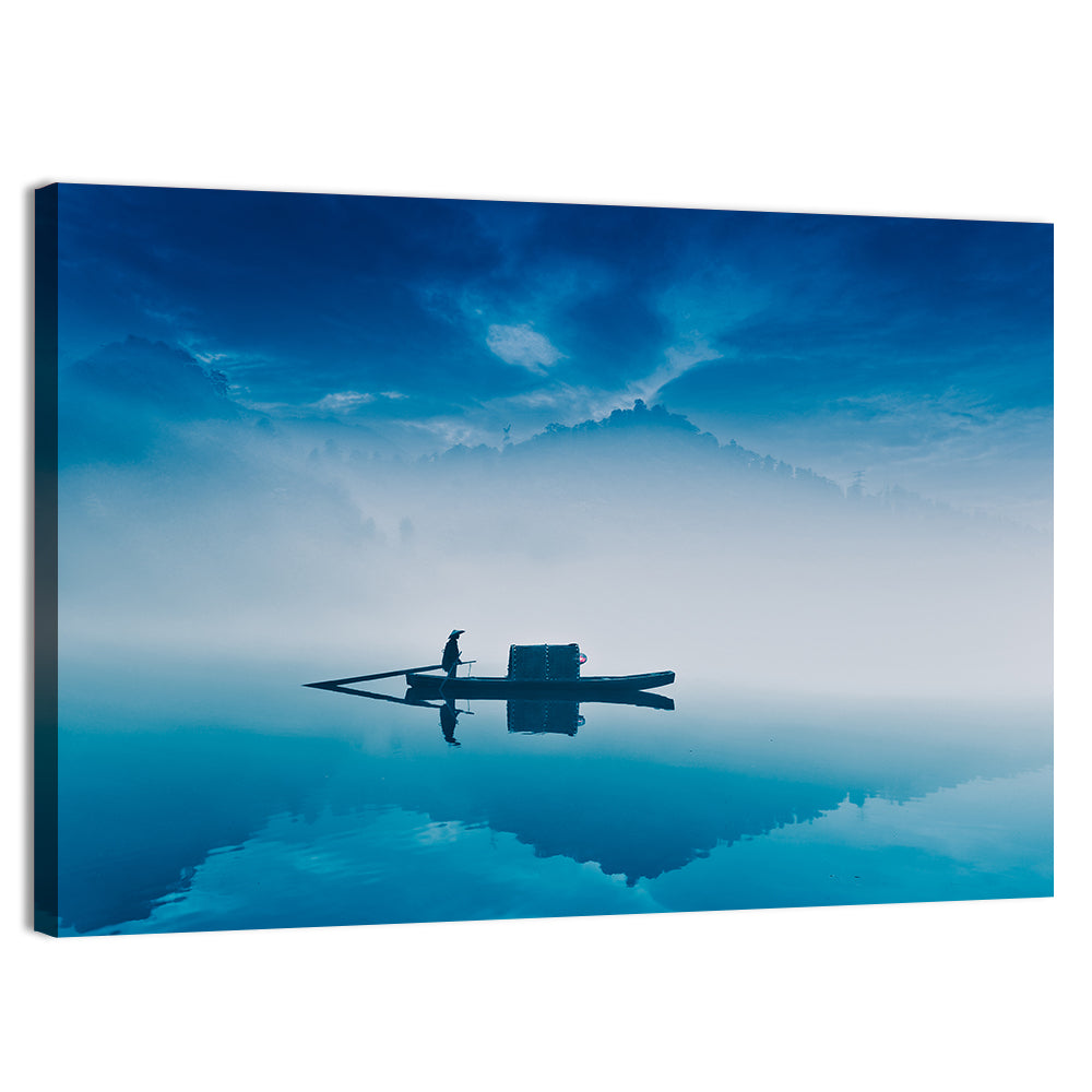 Dongjiang Lake Morning Wall Art, canvas print, landscape