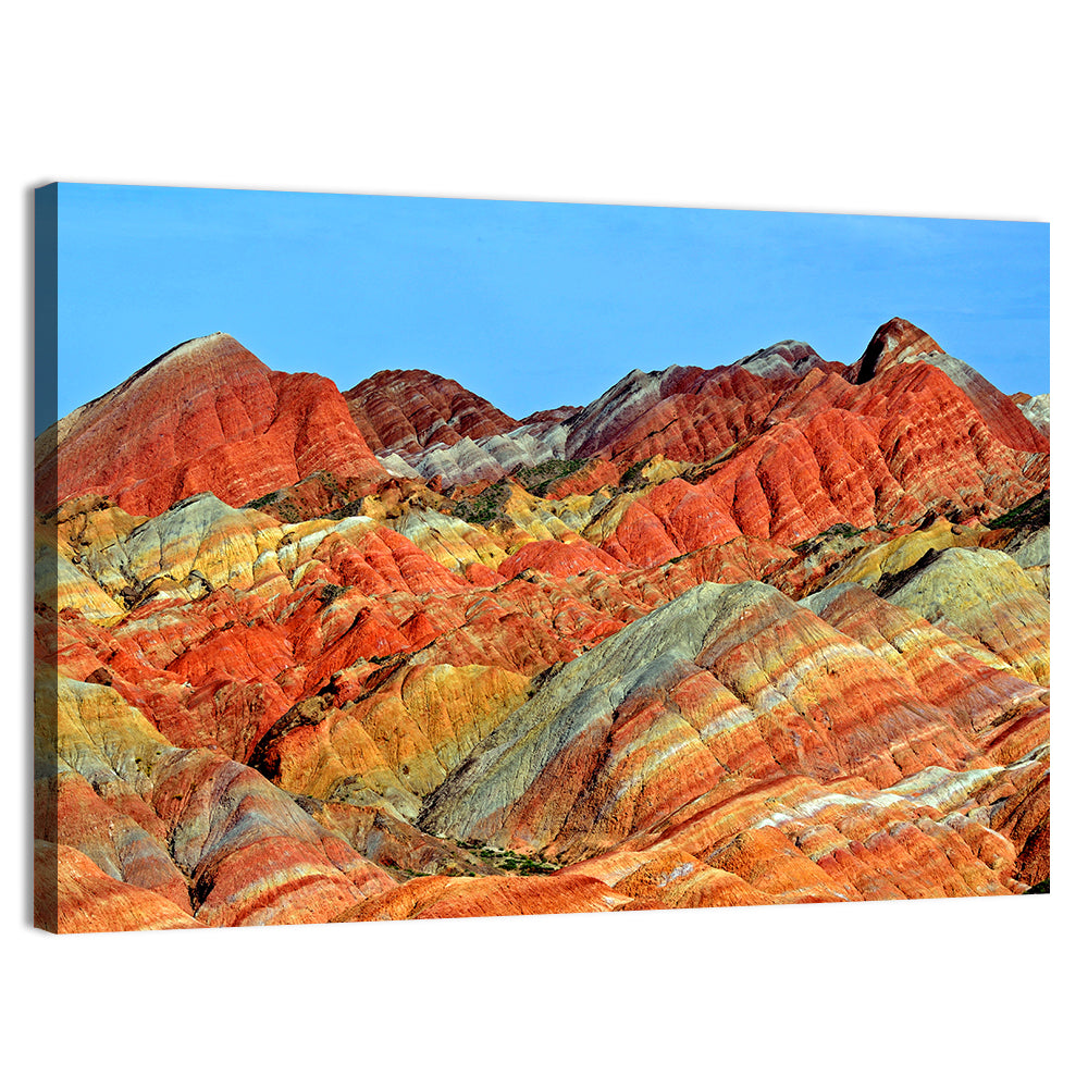 Mount Danxia Wall Art, canvas print, landscape