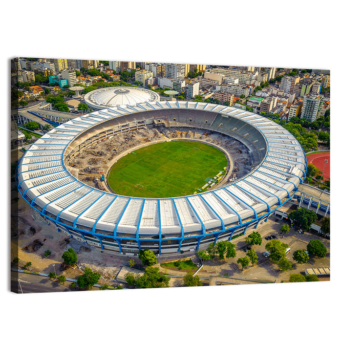 Maracanã Stadium Aerial View Wall Art as a canvas print