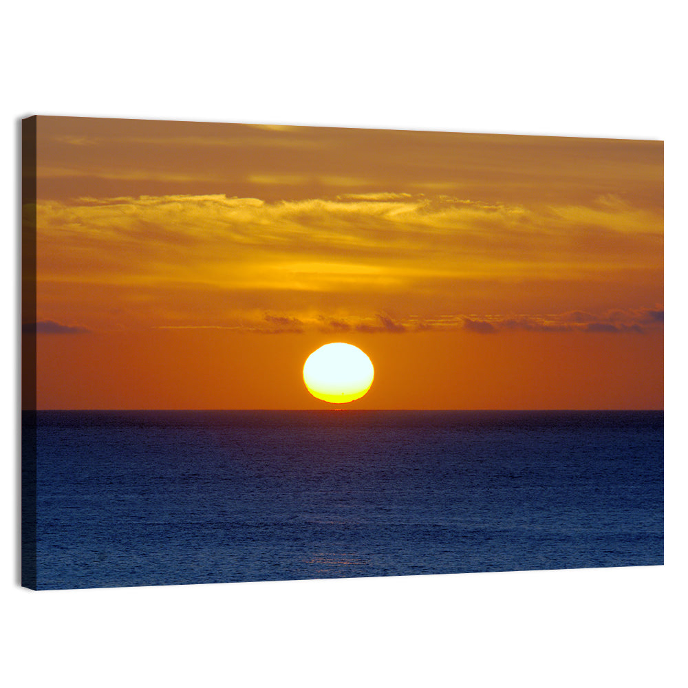 Golden Pacific Sunrise Wall Art, canvas print, landscape