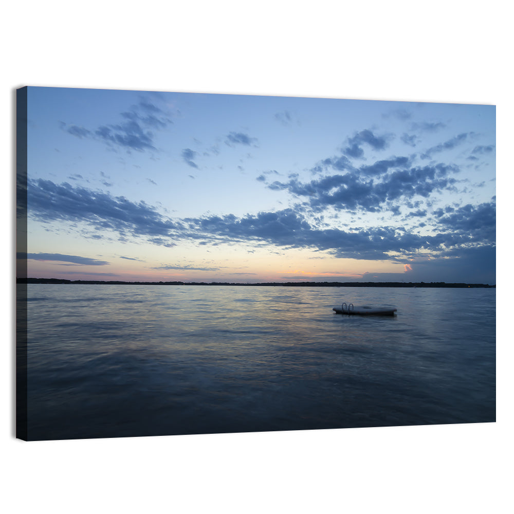 Lake Okoboji at Twilight Wall Art, canvas print, landscape