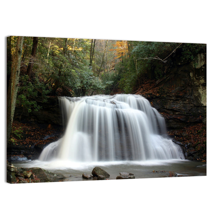 Holly River Autumn Waterfall Wall Art