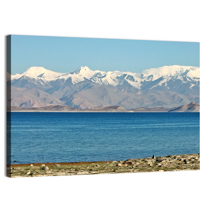 Karakul Lake and Pamir Mountains Wall Art as a canvas print
