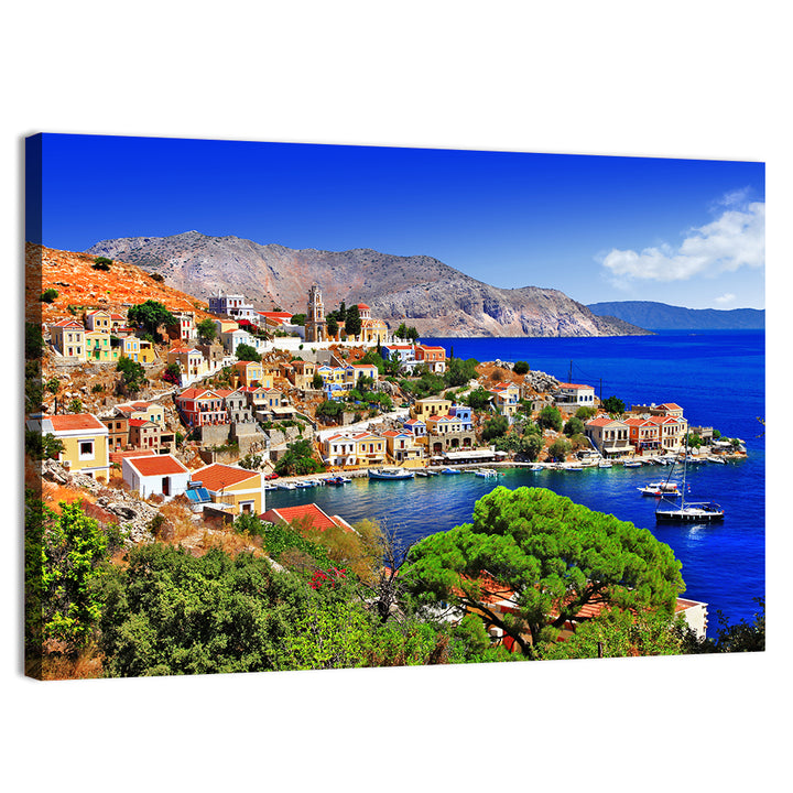Symi Harbor, Greece Wall Art