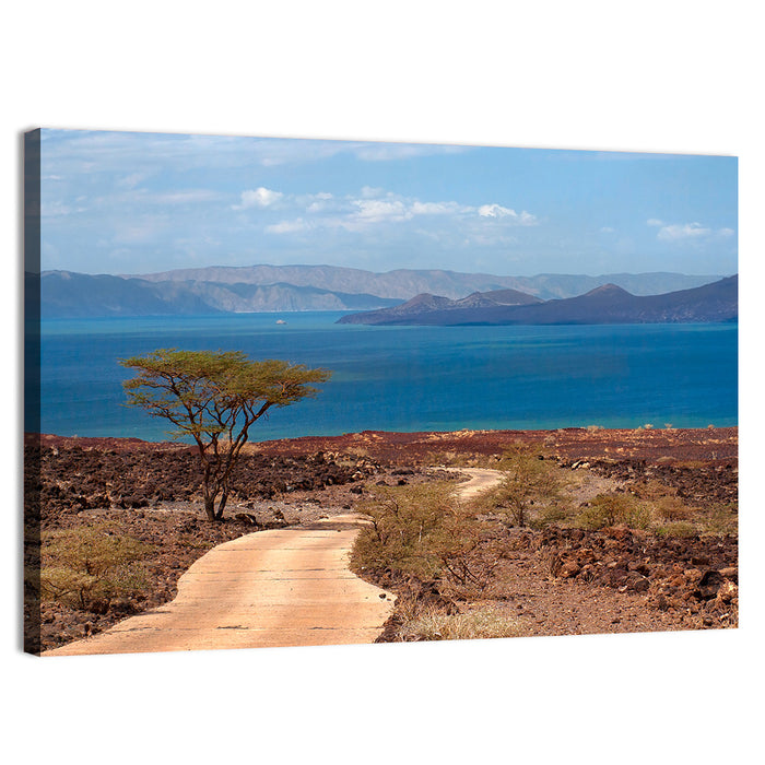 Road to Lake Turkana Wall Art as a canvas print
