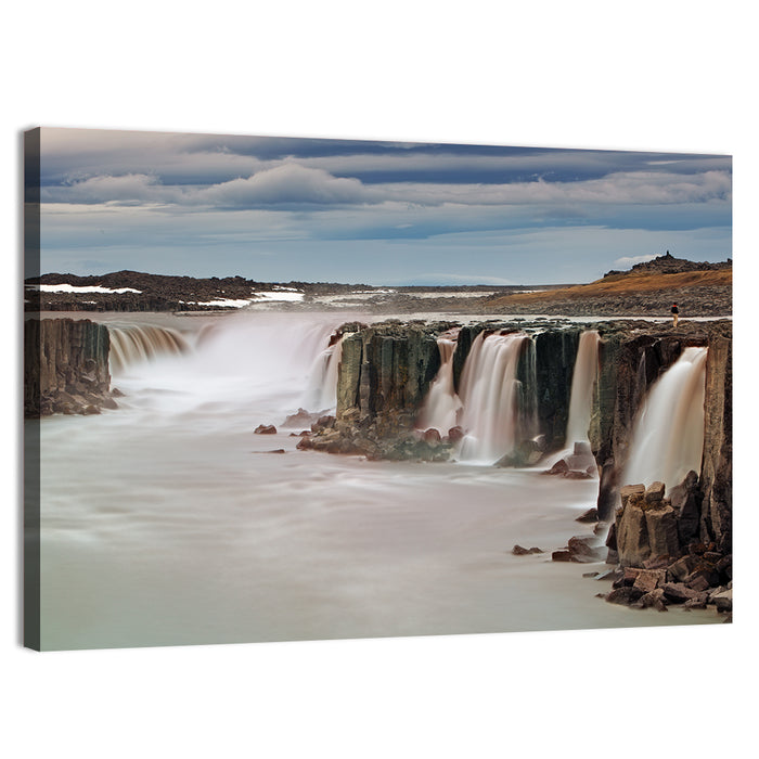 Selfoss Waterfall, Iceland Wall Art as a canvas print