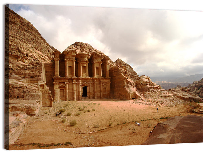The Monastery of Petra, Jordan Wall Art as a canvas print