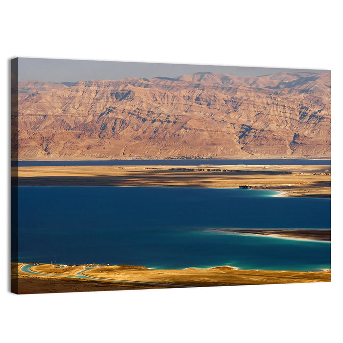 Ein Bokek Dead Sea View Wall Art as a canvas print