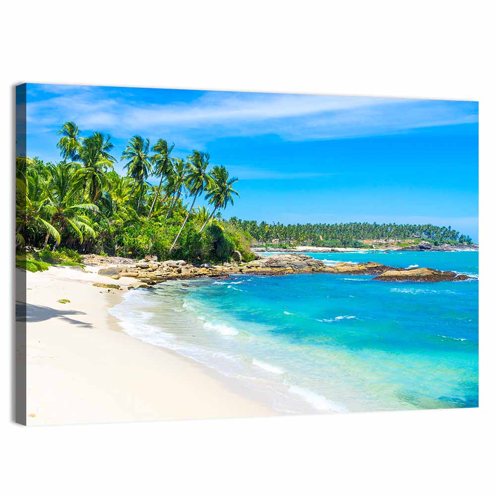 Sri Lanka Tropical Beach Wall Art, canvas print, landscape