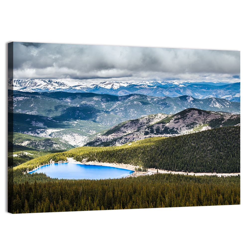 Mt Evans Echo Lake View Wall Art, canvas print, landscape