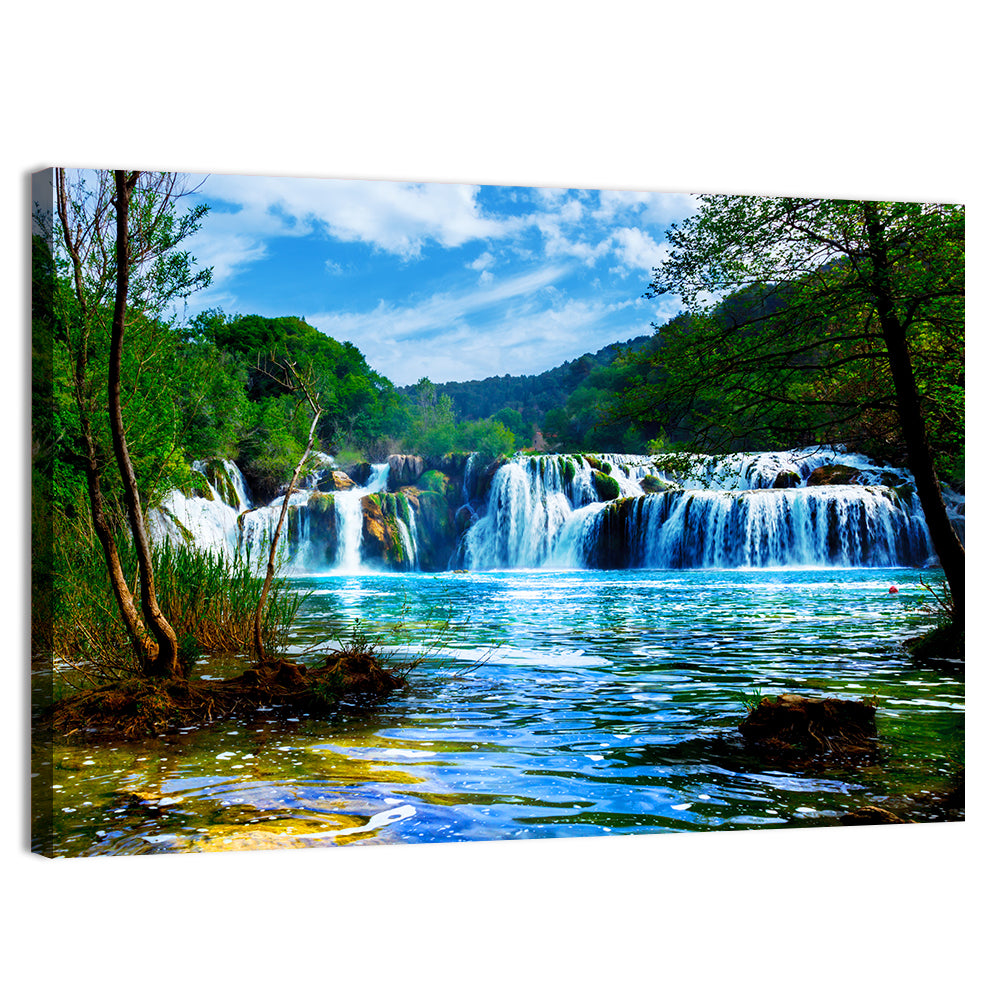 Skradinski Buk Waterfall, Krka Wall Art, canvas print, landscape