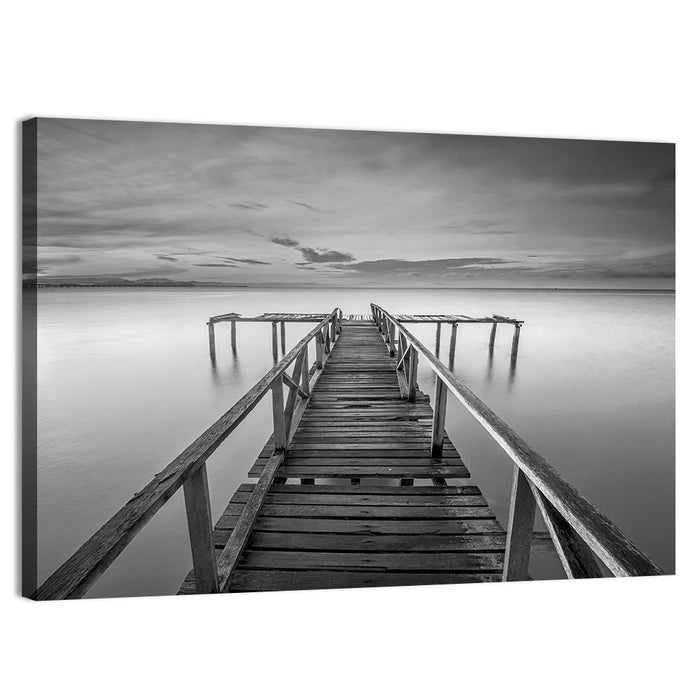 Teluk Tempoyak Jetty at Dusk Wall Art as a canvas print