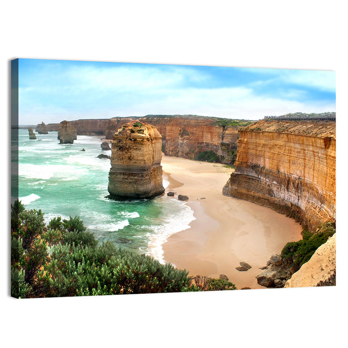 Twelve Apostles Coastline Wall Art as a canvas print