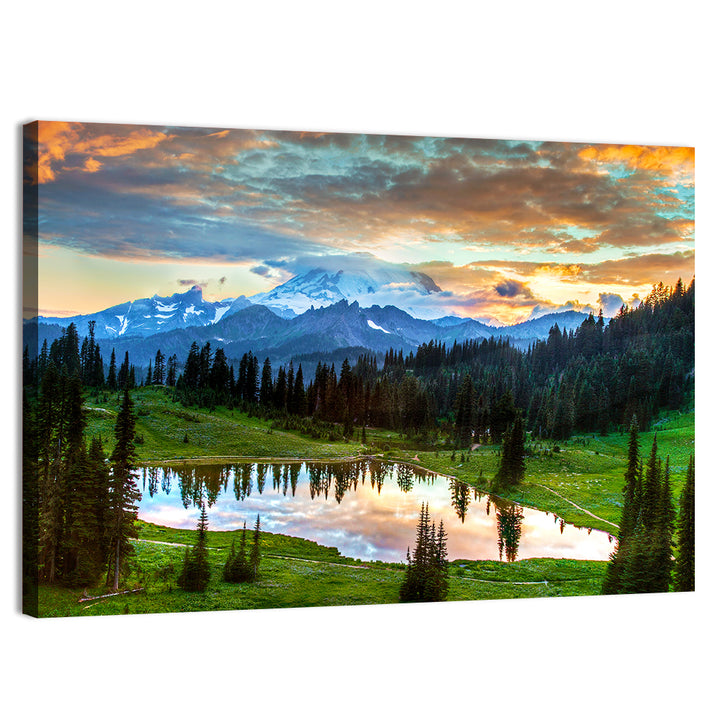 Mount Rainier Reflection at Tipsoo Lake Wall Art