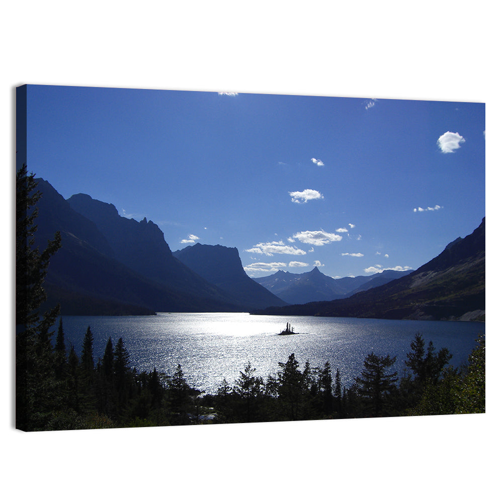 Wild Goose Island, St. Mary Lake Wall Art, canvas print, landscape
