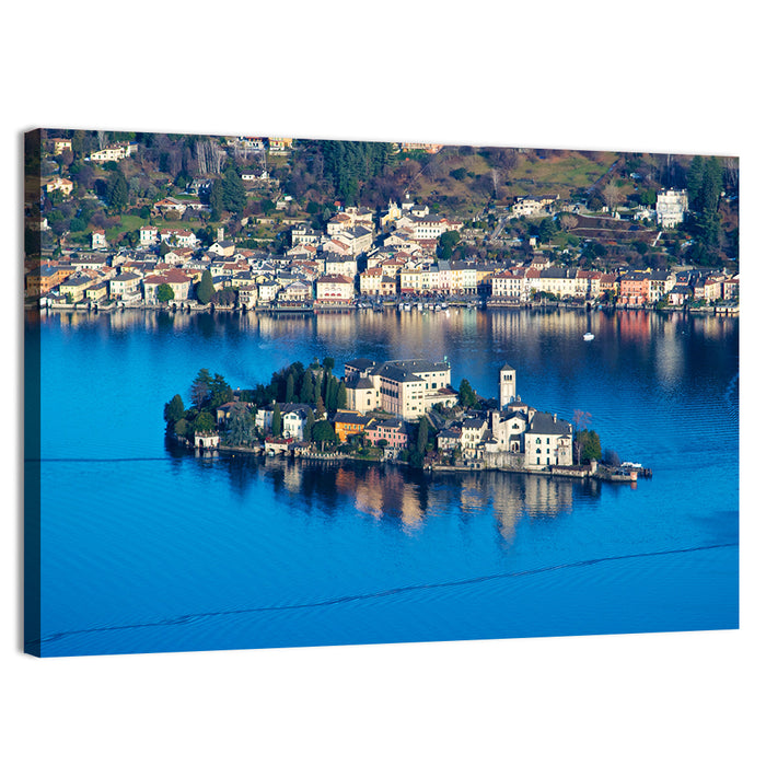 Isola San Giulio, Lake Orta Wall Art as a canvas print