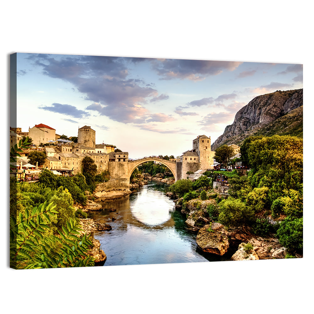 Stari Most Bridge, Mostar Wall Art, canvas print, landscape