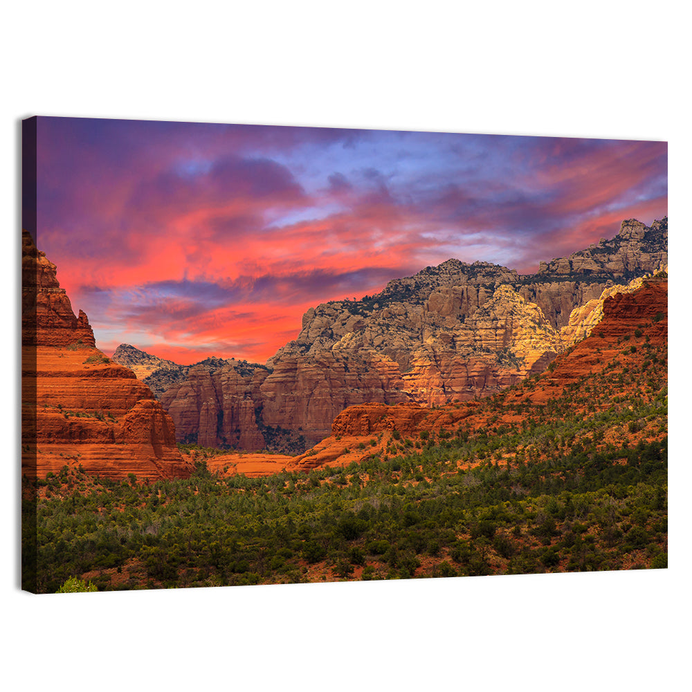 Sedona Red Rocks Sunrise Wall Art, canvas print, landscape