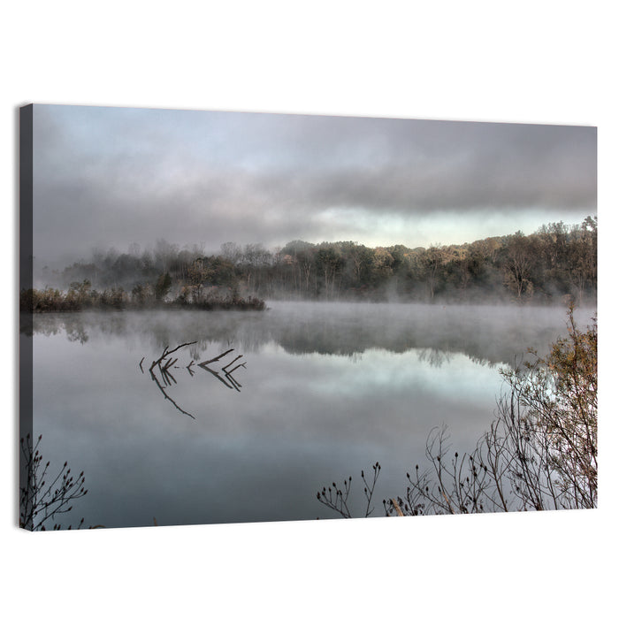 Millennium Park Lake Reflection Wall Art as a canvas print