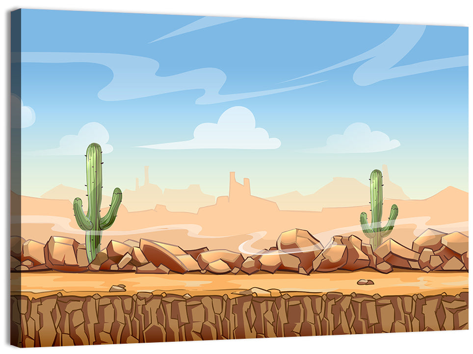 Digital Desertscape Wall Art, canvas print, landscape