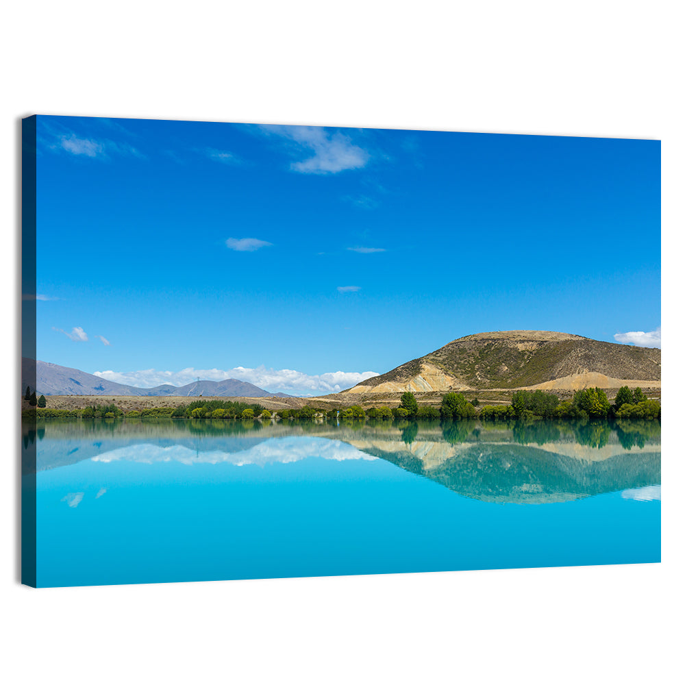Lake Ruataniwha Wall Art, canvas print, landscape