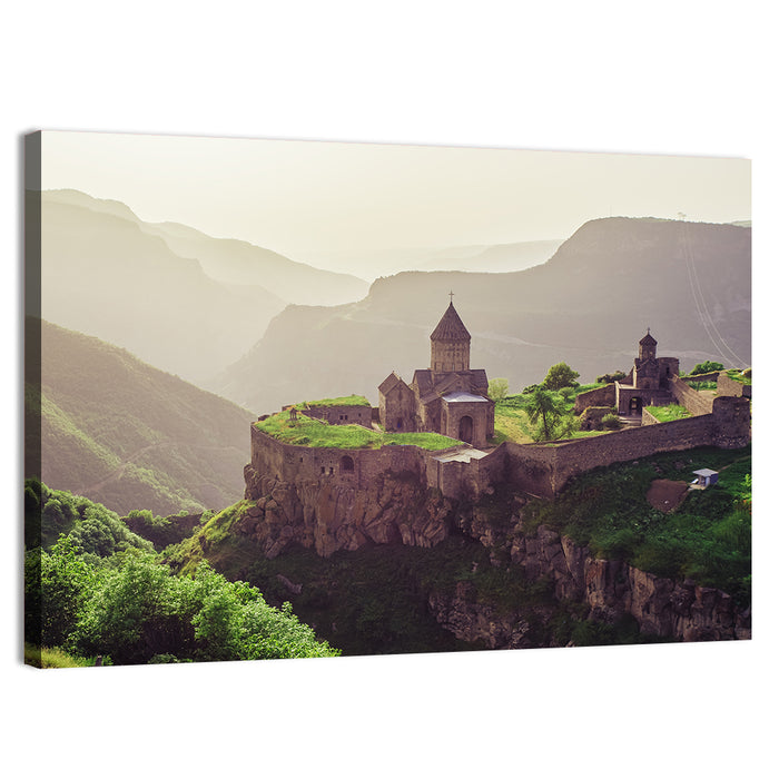 Tatev Monastery at Golden Hour Wall Art as a canvas print