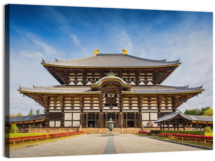 Todai-ji Temple Great Buddha Hall Wall Art as a canvas print