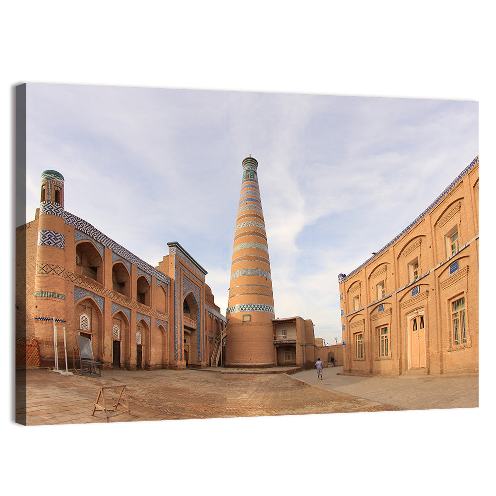 Khodja Madrasah, Khiva Wall Art, canvas print, landscape