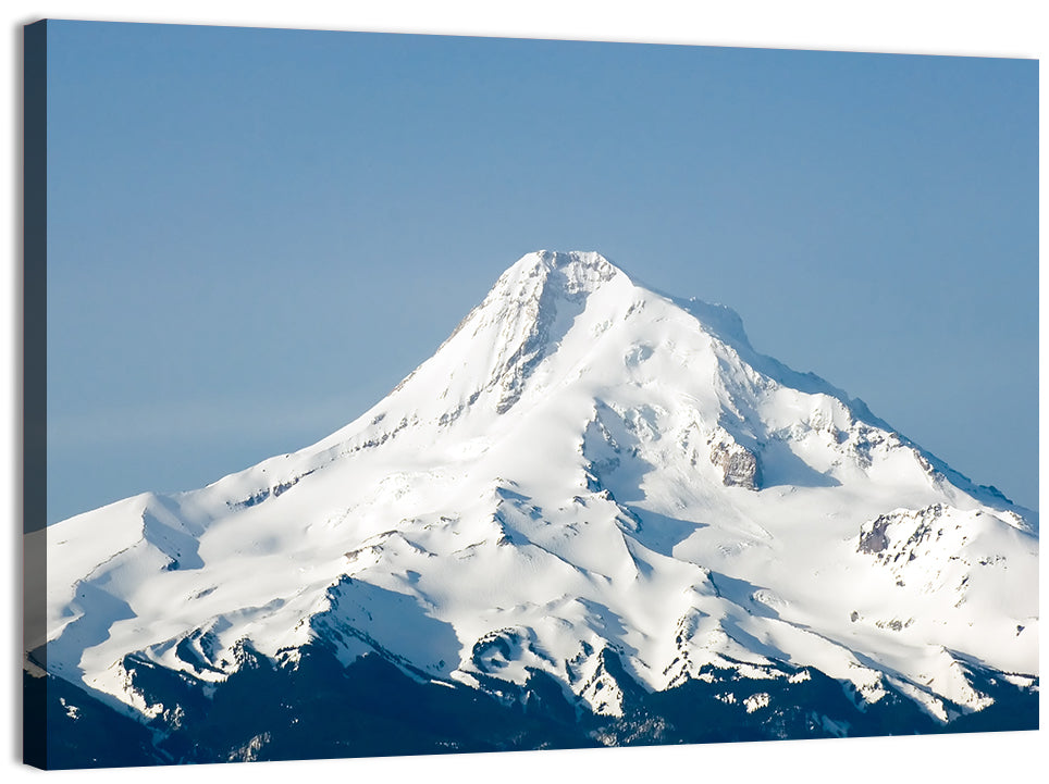 Mount Hood Winter Peak Wall Art, canvas print, landscape