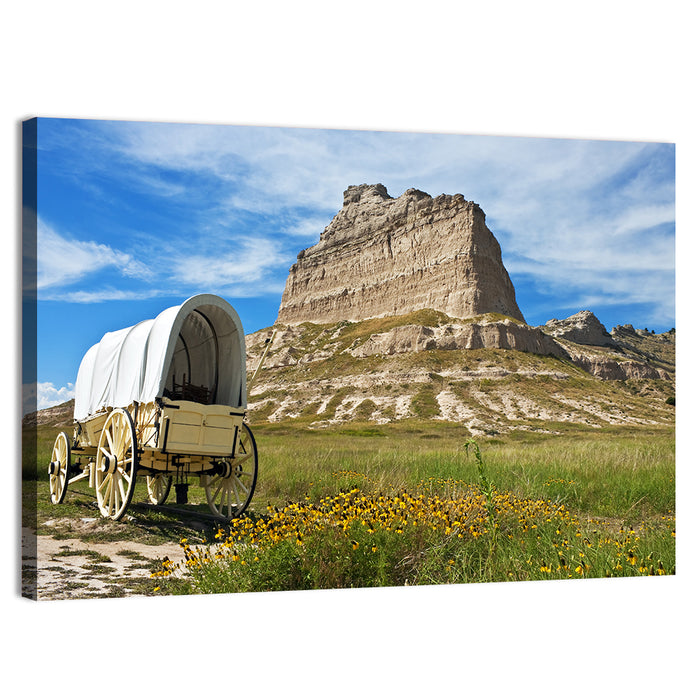 Scotts Bluff National Monument Wall Art as a canvas print