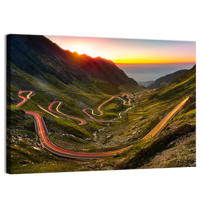Transfagarasan Pass Wall Art as a canvas print