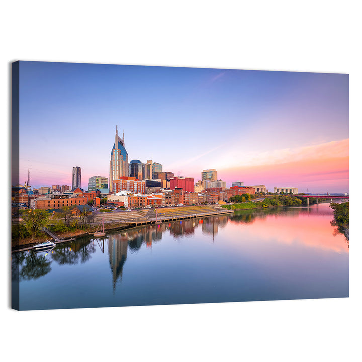 Nashville Skyline at Dusk Wall Art