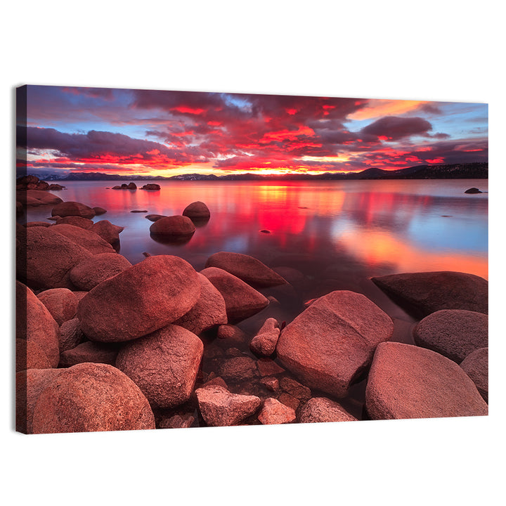Lake Tahoe Sunset Reflection Wall Art