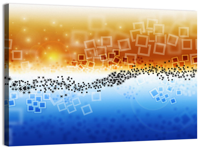 Data Transfer Wave Wall Art as a canvas print