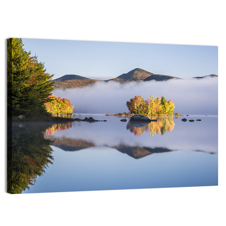 Autumn Morning at Chittenden Lake, Vermont Wall Art