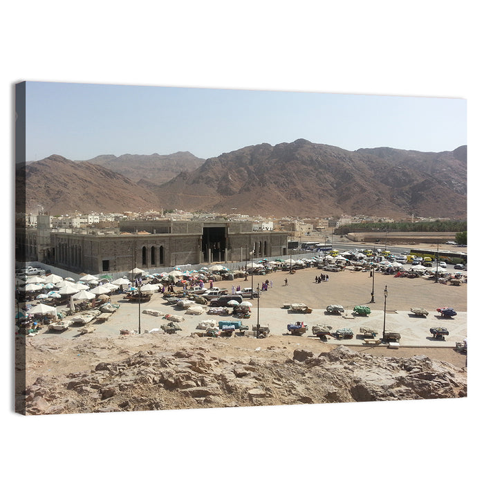 Mount Uhud Medina View Wall Art as a canvas print