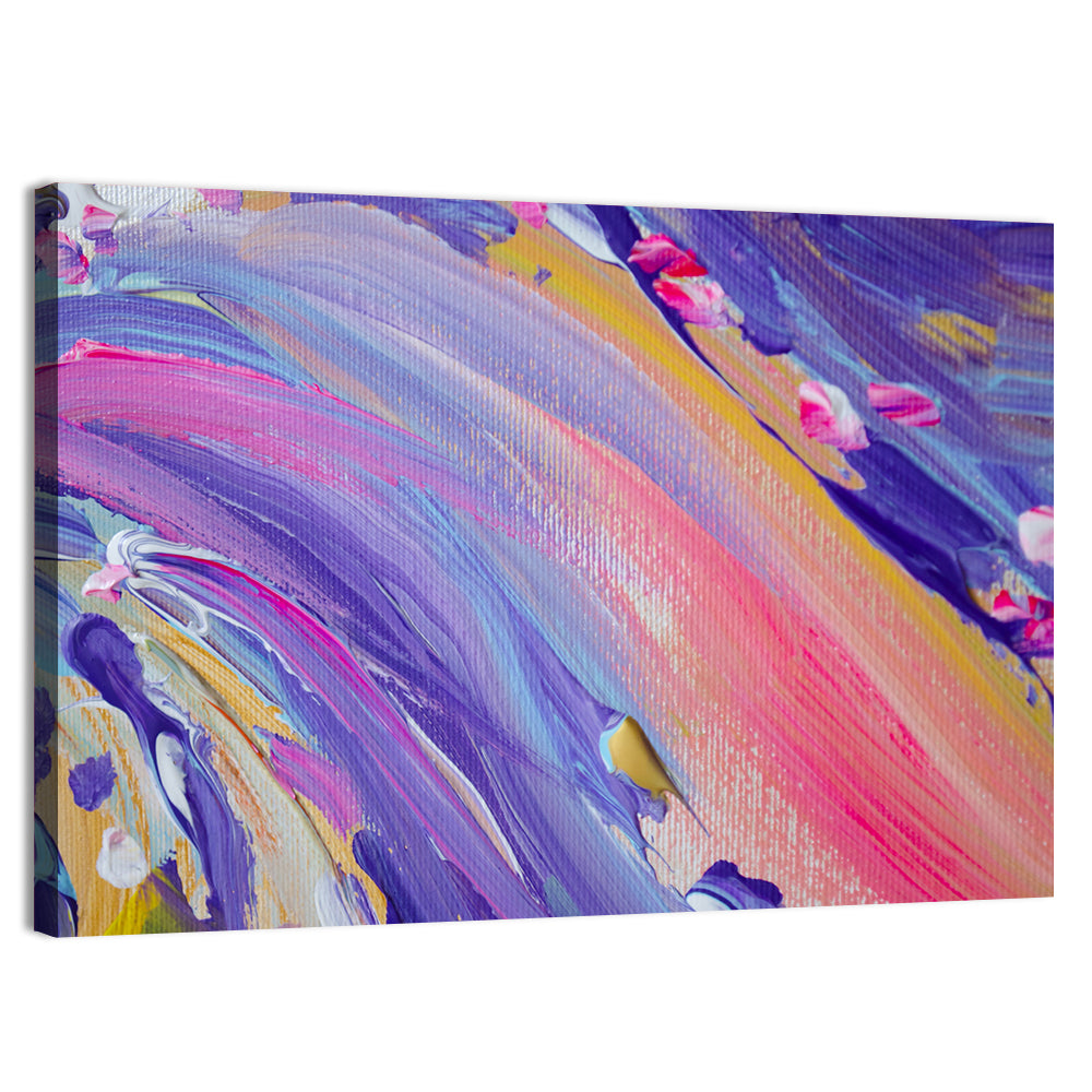 Sliding Hill Brushstrokes Wall Art, canvas print, landscape