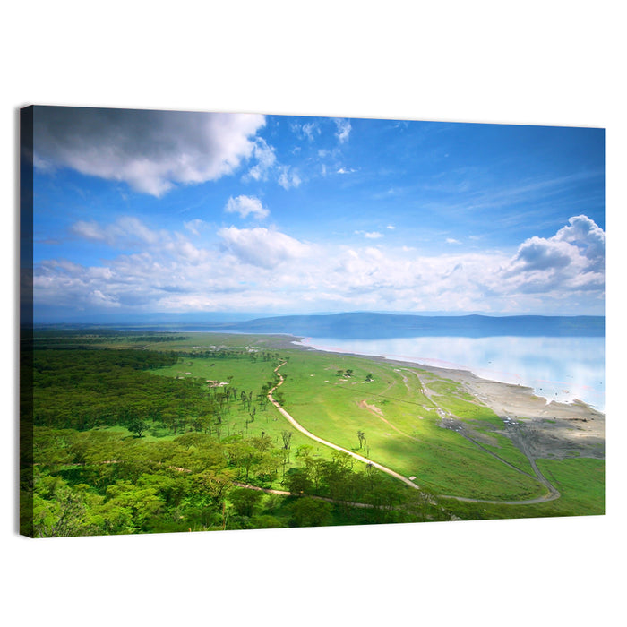 Lake Nakuru Overlook Wall Art as a canvas print