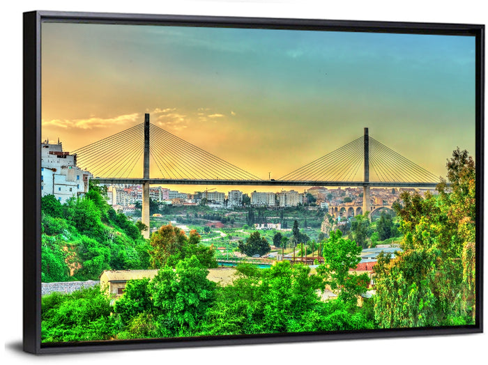 Salah Bey Viaduct at Golden Hour Wall Art as a framed canvas