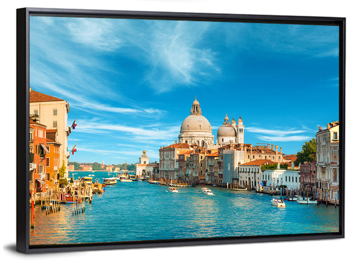 Venice Grand Canal and Santa Maria Della Salute Wall Art as a framed canvas