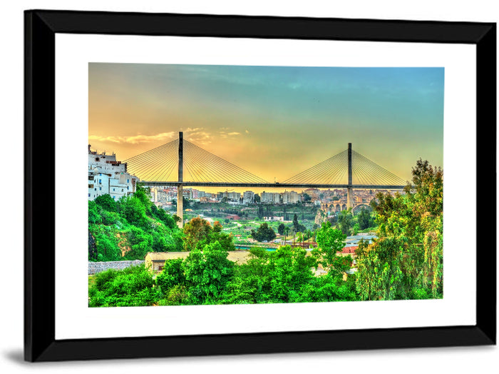 Salah Bey Viaduct at Golden Hour Wall Art as a framed print